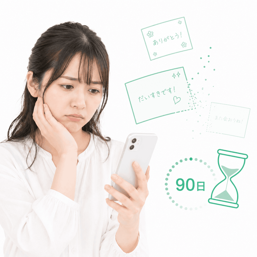 閲覧期限があってすぐ消える